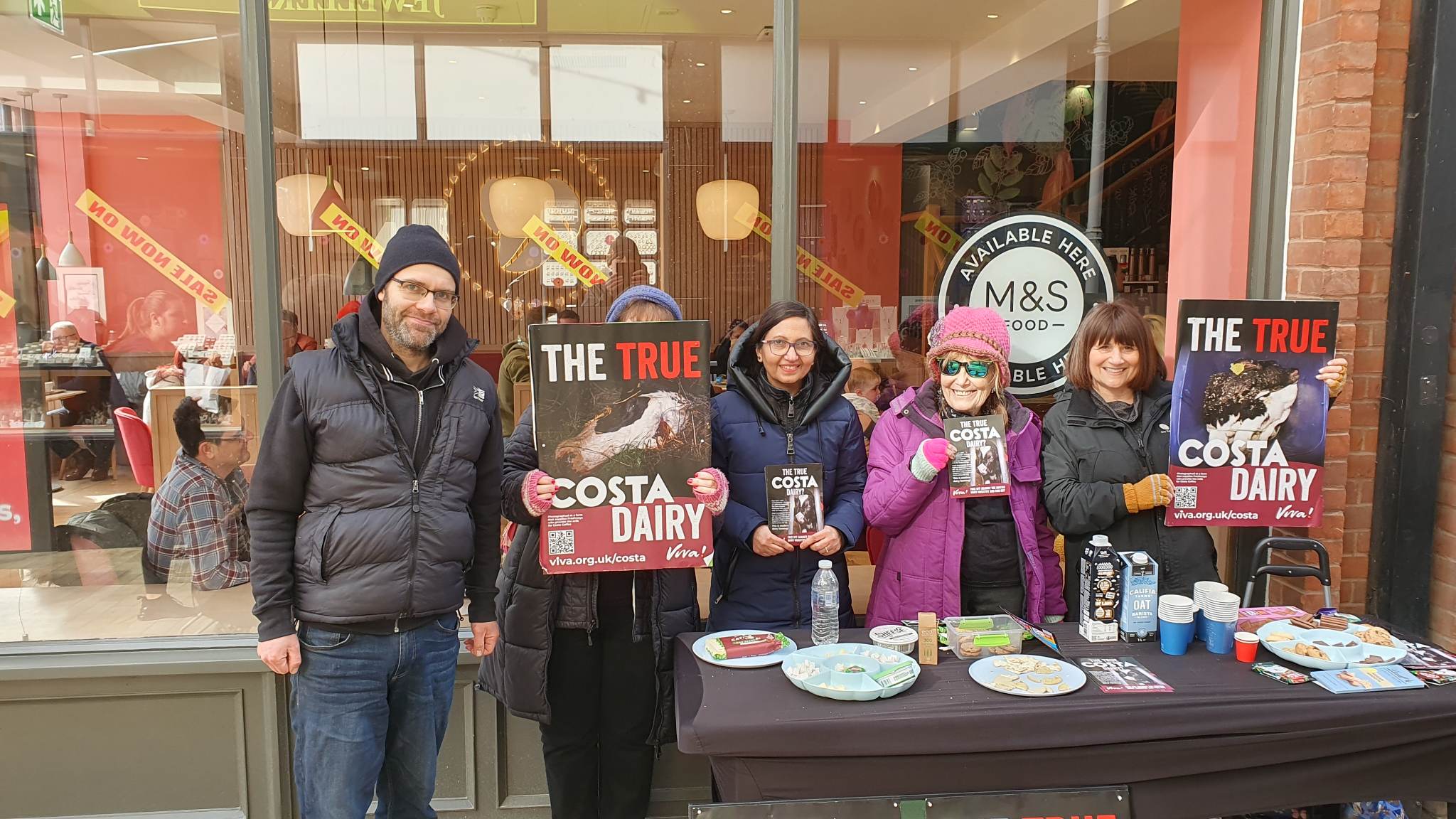The True Costa Dairy Exposed by Viva’s UK-wide Campaign!!